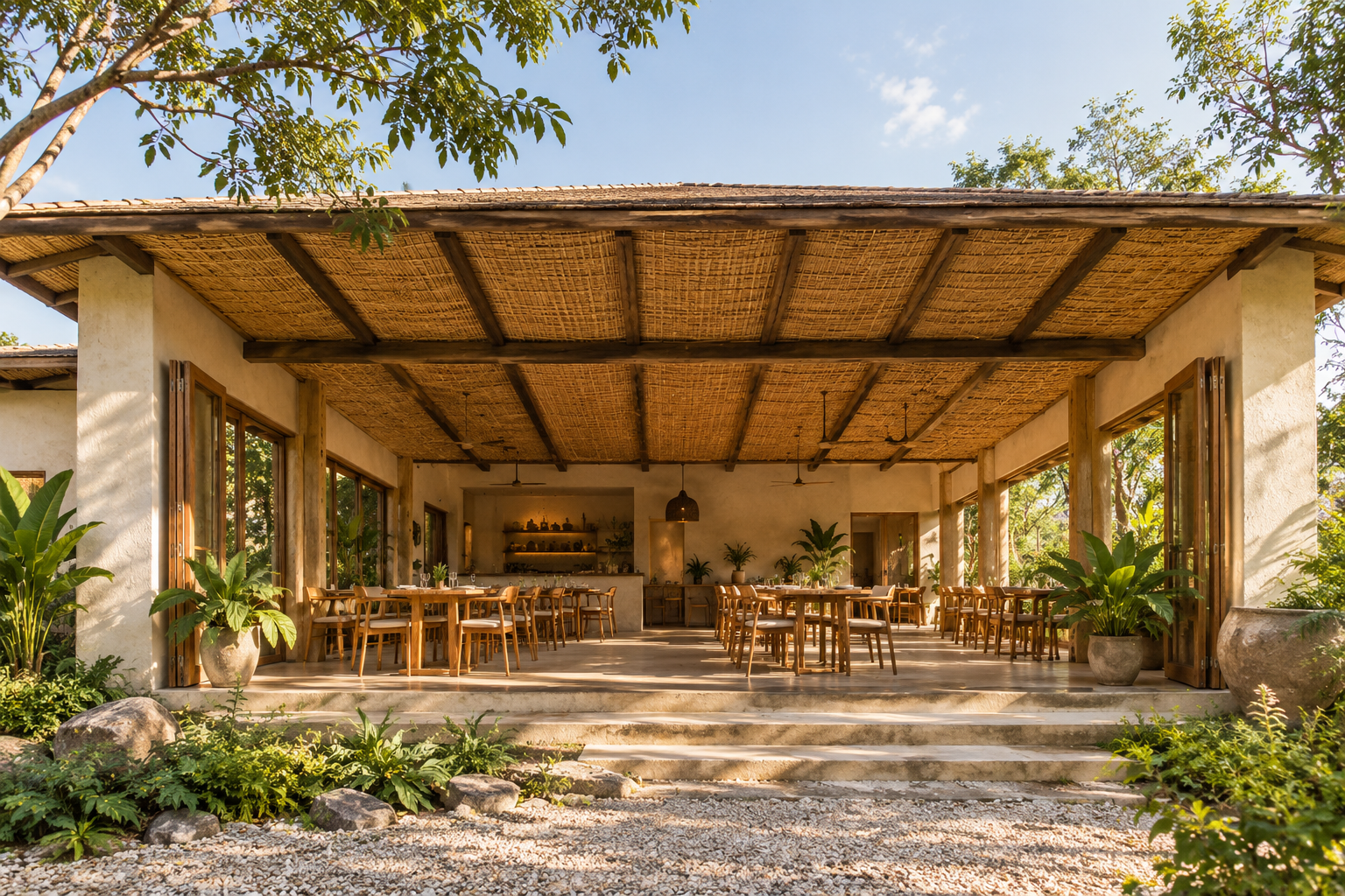 Restaurant Bamboo Ceiling — illustrative architectural reference
