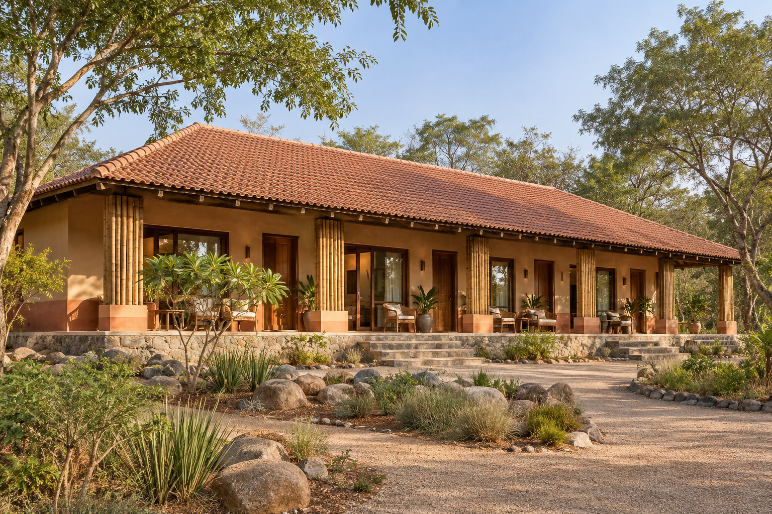 Forest Retreat Lodge — illustrative architectural reference