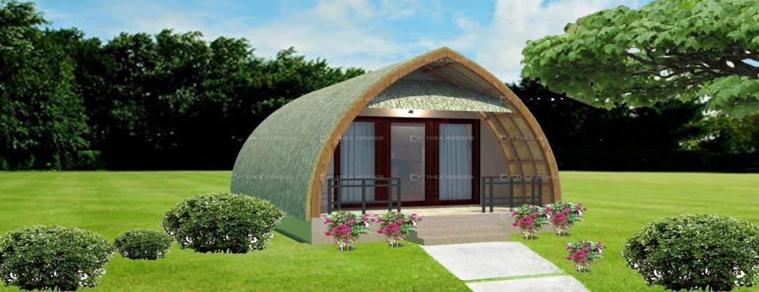 Auroville – Bamboo Cottage – Model 002