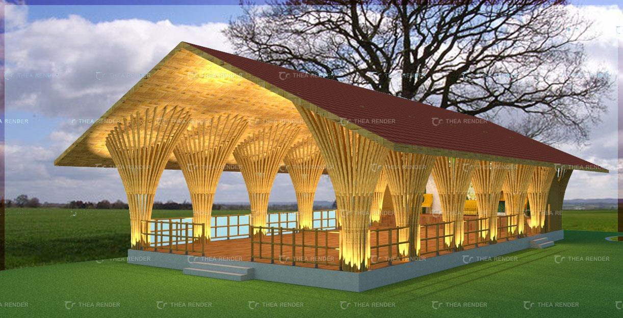 Bamboo Restaurant with Dining Hall – Model 010