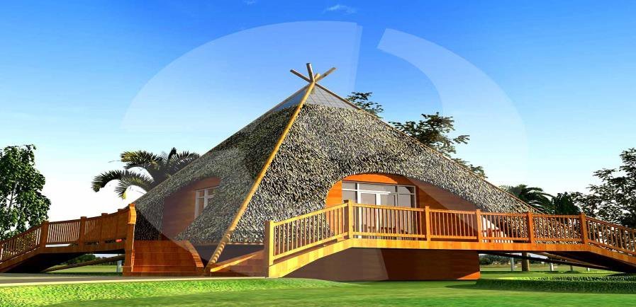 Yercaud – Triangle Bamboo House Cottage – Model 012