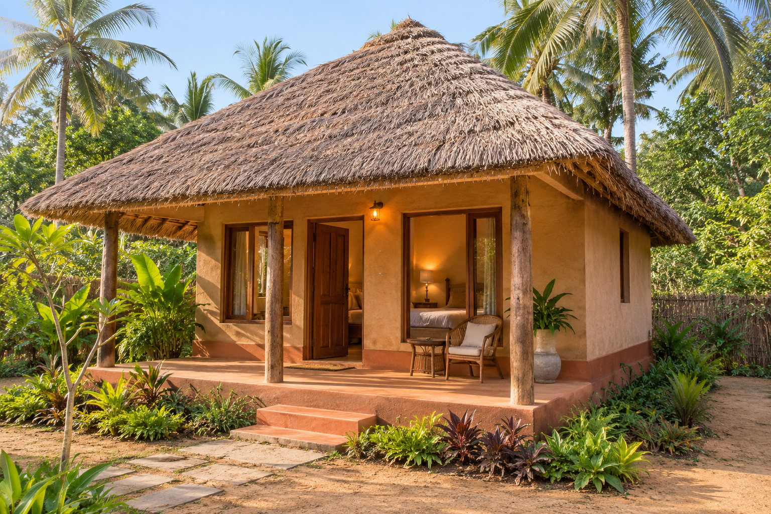 400 sq.ft Individual Cottage full-view AI-generated proposed design
