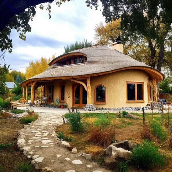 Mud House Reference Model 002 – Earth-toned country house