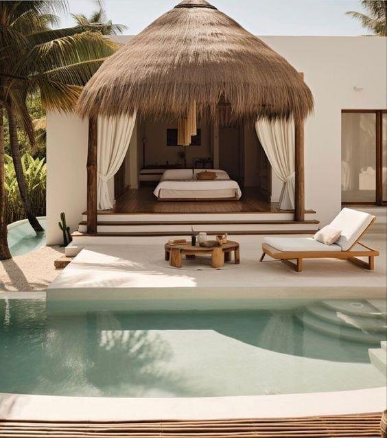 Mud House Reference Model 004 – Poolside retreat style