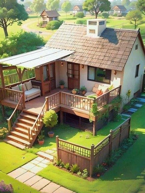 Mud House Reference Model 015 – Raised garden cottage